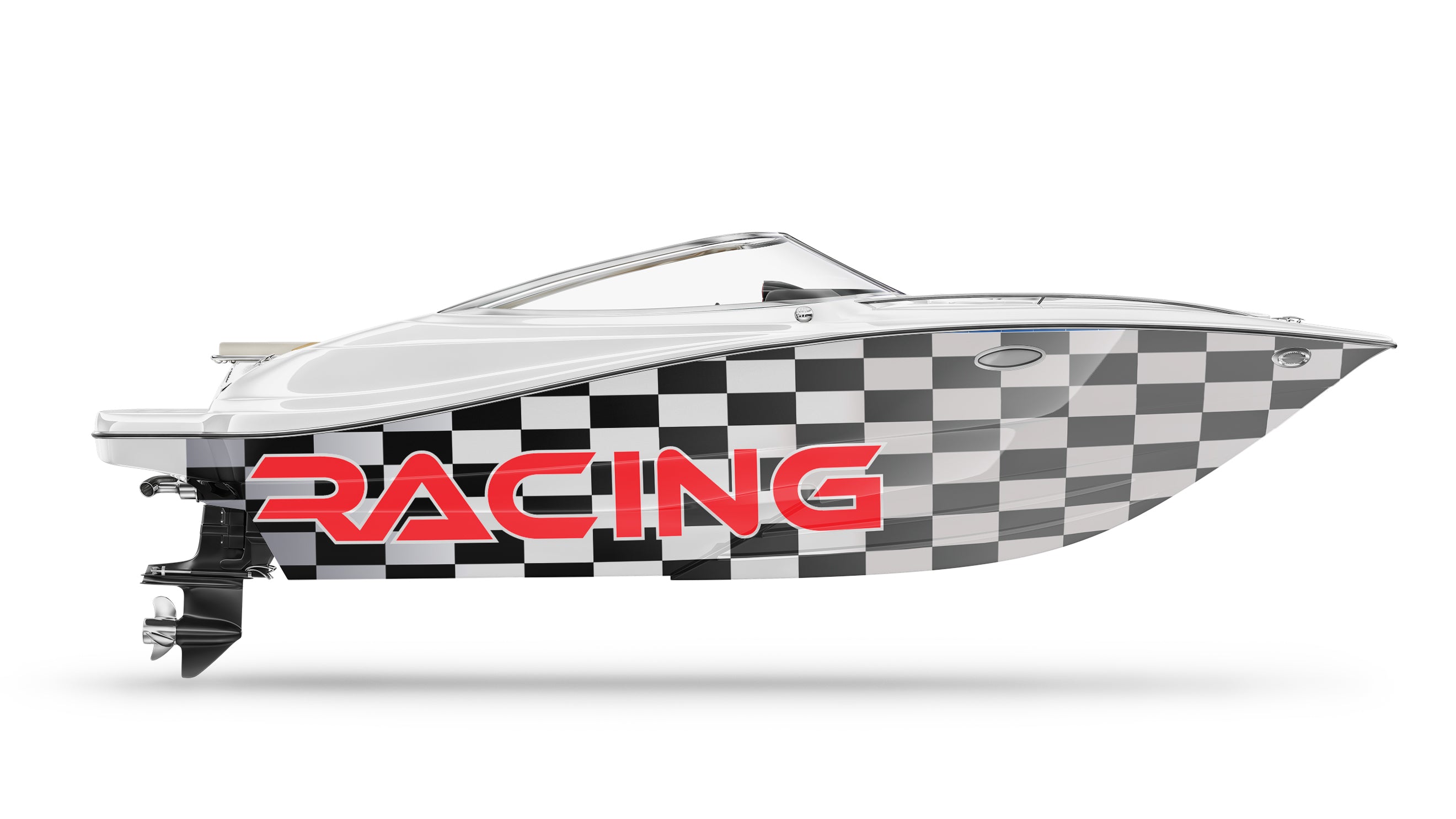 Checked Racing – Canada Marine Graphics